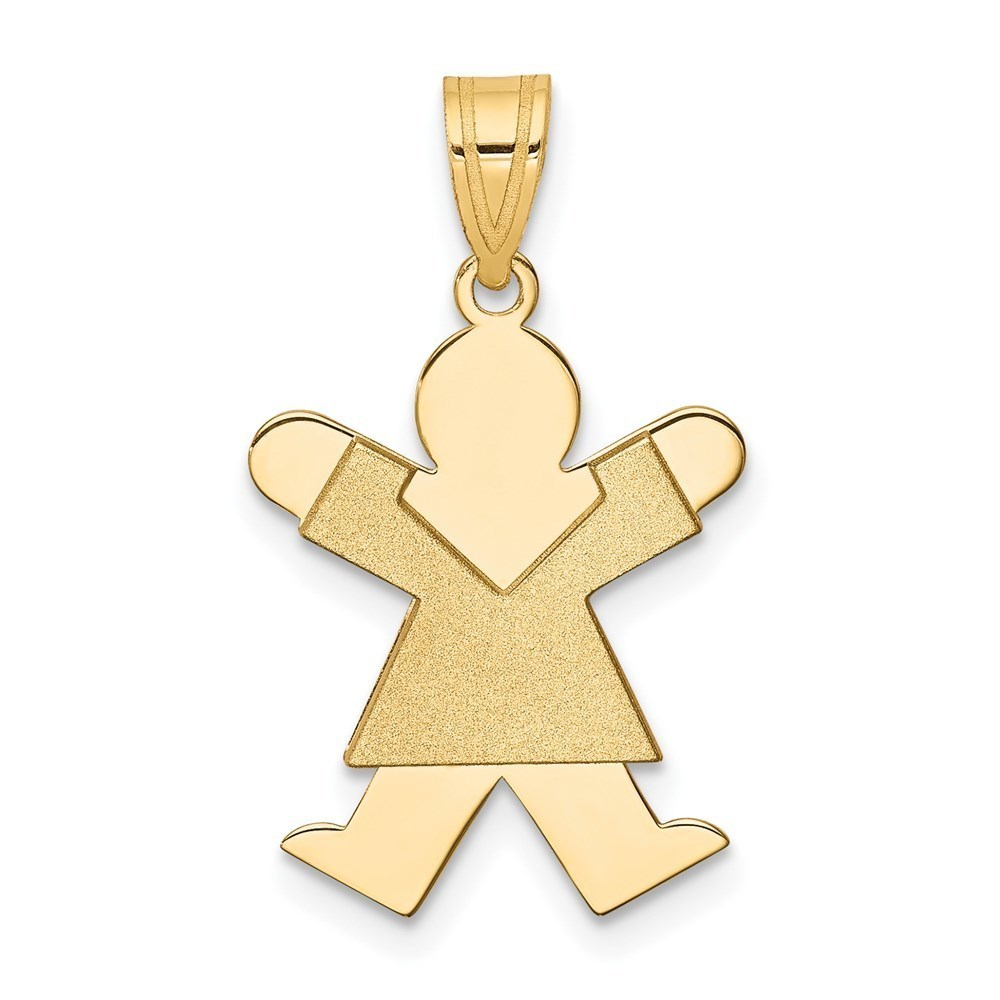 Million Charms 14k Yellow Gold Girl Charm